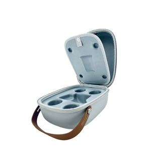 Ziversy EVA <b>Foam</b> EVA-010 Modern Tool Case Zipper Closure Custom Logo Reusable <b>Waterproof</b> Shockproof Pale Turquoise Travel Case - Product Image 5