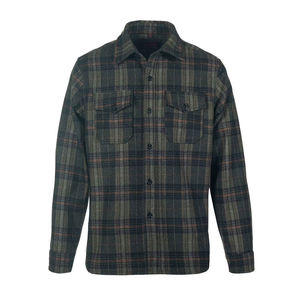 เสื้อเชิ้ตผ้าสักหลาดลายสก็อตคุณภาพสูงสำหรับผู้ชาย แขนยาว สวมใส่สบาย ติดกระดุม ปกคอเสื้อพับได้ ผ้าฝ้าย 100% เหมาะสำหรับใส่ในฤดูหนาว - Product Image 5