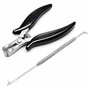 Pinzas de Acero Inoxidable de Alta Calidad de 6 Pulgadas para Remover Extensiones de Cabello, Ligeras, Reutilizables, Negras, para Salón de Belleza - Product Image 4