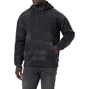 Sweats à capuche personnalisés de haute qualité 100% coton molleton délavé au soleil effet acid wash Design unique Sweats à capuche pour hommes - Product Image 5