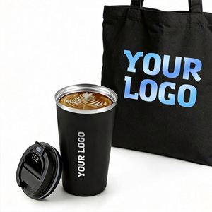 Vente en gros de tasses à café isothermes en acier inoxydable avec affichage de la température LED intelligent, logo personnalisé, 380 ml, 510 ml, pour cadeaux promotionnels d'entreprise - Product Image 1