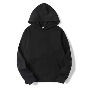 เสื้อฮู้ดผู้ชายแบบสวมใส่สบายทรงปกติ ผ้าฝ้ายเฟรนช์เทอร์รี่ สไตล์ลำลองสำหรับฤดูใบไม้ร่วง ดีไซน์กระเป๋าเสื้อ ผลิตตามสั่งขายส่ง OEM - Product Image 1