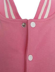 Blouson de baseball à capuche personnalisé avec logo, style universitaire en polaire, tissu toile, broderie décorative pour l'hiver - Product Image 3