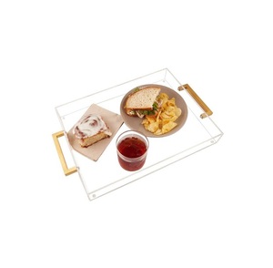 Bandeja de Servicio de Alta Calidad para Vajilla, Forma Rectangular, Proveedor Indio, Bandeja de Acrílico con Logotipo Personalizado, Bandeja para Servir Té y Comida en Hoteles - Product Image 3