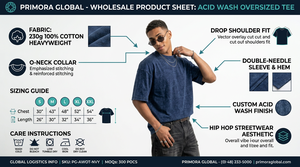 Camiseta Premium de Algodón 100% de Alto Gramaje con Hombros Caídos Estilo Urbano, Venta al por Mayor, Fabricante de Tiruppur, India. Camiseta Oversize de Hombre de Alto Gramaje. - Product Image 6