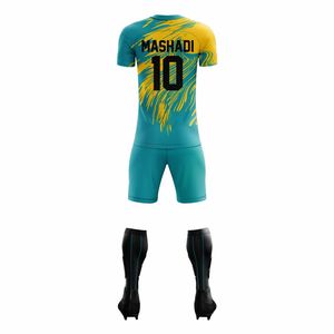 Wholesale Factory Price Soccer Uniforms-High Quality Sublimation Printed Breathable Short Sportswear Moisture-Wicking Custom - Product Image 3