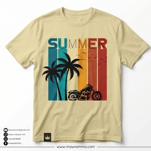 T-shirt homme été, imprimé palmiers, manches courtes, col rond, décontracté, 100% coton, coupe classique, unisexe - Product Image 3