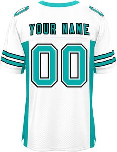 เสื้ออเมริกันฟุตบอลแบบกำหนดเอง ผ้ายืดผสมสแปนเด็กซ์ พิมพ์ลายแบบซับลิเมชั่น ชื่อและหมายเลขผู้เล่นตามสั่ง ผู้จัดจำหน่ายเสื้อผ้าคุณภาพพรีเมียม - Product Image 4