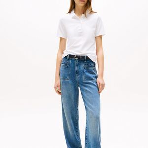 เสื้อยืดลำลองผู้หญิง คอโอ แขนสั้น สีพื้น ผ้าฝ้าย 100% ระบายอากาศได้ดี คุณภาพสูง รับทำโลโก้ OEM - Product Image 1