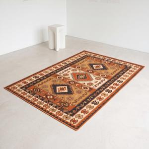 Tapis Kilim Tendance en Laine Tissée Main, Couleur Terre Cuite Unie, Antidérapant, à Poils Moyens, pour Décoration Intérieure - Product Image 3