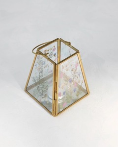 Decorative Glass Jewelry Organizer <b>Box</b> Metal Frame <b>Keepsake</b> Case Amazing Printed Fabulous Jewelry Organizer - Product Image 2