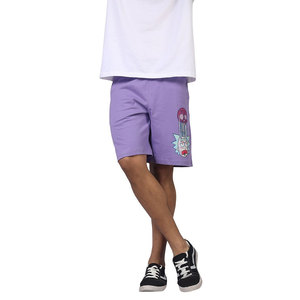 Shorts Bermuda en coton violet pour homme avec imprimé de personnage de dessin animé, taille à cordon de serrage, vêtements décontractés, poches, shorts respirants - Product Image 4