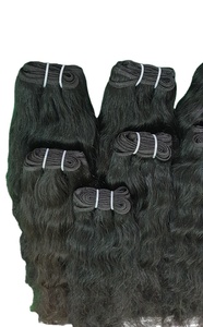 Vente en gros de paquets d'extensions de cheveux Remy indiens vierges bruts non transformés de 10A extensions de cheveux humains de style vague naturelle de vison crépu - Product Image 5