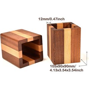 Eco Friendly Wooden <b>Pen</b> Stand Handmade Office Supplies Holder Desktop <b>Organizer</b> For Corporate Gifting Attractive - Product Image 2