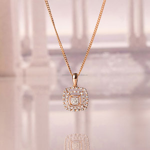 Collar de Lujo con Colgante de Diamante Cultivado en Laboratorio en Forma de Corazón y Cojín para Mujer, Oro Rosa de 14K y 18K, Joyería Fina de Diseñador, Regalo - Product Image 2