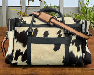 High Quality Hand Tooled <b>Leather</b> Travel Duffle <b>Bag</b> Cowhide Luggage <b>Bag</b> for <b>Men</b> & Women Genuine <b>Leather</b> Duffle at Wholesale Price - Product Image 5