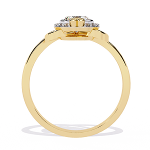 แหวนเพชรทรงหัวใจเพาะเลี้ยงในห้องปฏิบัติการ ทองคำแท้ 14K 18K ดีไซน์วงแหวนไขว้ประดับเพชรแบบ Halo สำหรับวันครบรอบ สี DEF ความสะอาดระดับ VVS สไตล์โรแมนติก รับผลิตตามแบบ (ODM) ขายส่ง - Product Image 5
