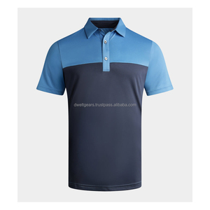T-shirt personnalisé à col rond pour hommes, mélange de coton respirant, léger, mode d'été - Product Image 1