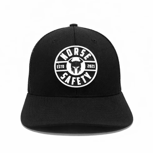 Sombreros de camionero con diseño de logotipo personalizado de seguridad nórdica, sombreros deportivos de malla de algodón 100% a la moda para uso en exteriores, Parche de goma personalizado - Product Image 1