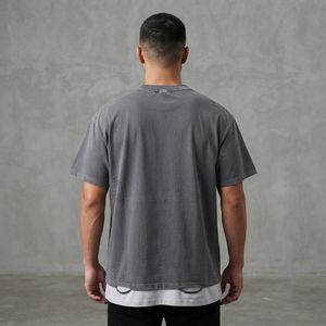 Camiseta personalizada extragrande con cuello redondo, 100% algodón, estilo vintage, manga corta, unisex, para verano. - Product Image 5