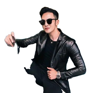 Customizable OEM High Quality Winter <b>Jacket</b> <b>for</b> <b>Men</b> Genuine Leather Canvas Front Logo Quick Dry Breathable Zipper Closure Sale - Product Image 5