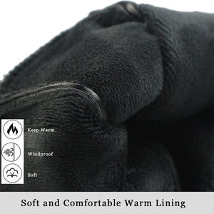 Guantes de Cuero de Invierno SAFETY para Hombre, Cálidos, para Usar con Pantallas Táctiles, Antiestáticos, Sin Látex, 11 oz de Grosor, con Puño de Seguridad - Product Image 3