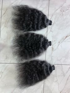 New Arrival Soft Natural <b>Curly</b> Double Weft Remy Virgin Indian Hair Bundles Machine Cuticle Aligned Human Hair <b>Extensions</b> - Product Image 5