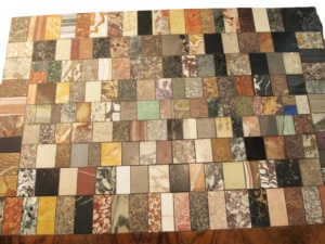 Mesa de Comedor Ajustable Impermeable con Micro Mosaico de Mármol y Incrustaciones de Piedra para Cocina y Sala de Estar - Product Image 5