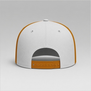 Gorra de Béisbol Premium Blanca y Dorada – Gorra Deportiva Ajustable de 6 Paneles con Logotipo Bordado - Product Image 5