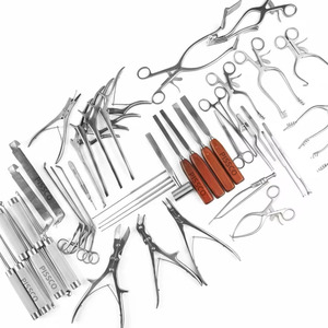 PISSCO Spine Laminectomy <b>Instrument</b> Set 45 Pcs Laminectomy Surgical Kit Orthopedic Spine Surgery <b>Instruments</b> Stainless Steel - Product Image 1