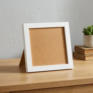 <b>White</b> <b>Square</b> Photo <b>Frame</b> Wooden Picture <b>Frame</b> Tabletop & Wall Hanging Home Decor - Product Image 4