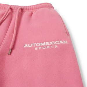 <b>Pink</b> Wide Leg Sweatpants Relaxed Fit Drawstring Lounge Pants Front Logo Print Casual Streetwear <b>Trousers</b> - Product Image 4