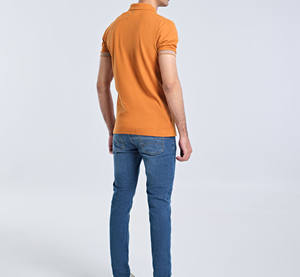 Logotipo bordado Hombres Moda Negocios Solapa Algodón Polo Camiseta Berry Casual Retro Plain Golf Polo Shirt Made - Product Image 3