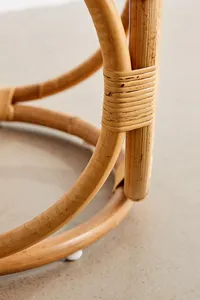 <b>High</b> Quality Handcrafted Natural Rattan <b>Stool</b> Bohemian Accent Seat, Decorative Side <b>Table</b> & Woven Home Decor Furniture - Product Image 4