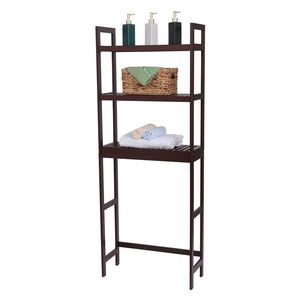 Organizzatore da Bagno a 3 Ripiani in Bambù, Scaffale Regolabile per WC, Mensole Multifunzionali a 3 Livelli - Product Image 4