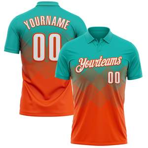 Polo Deportivo de Nuevo Estilo con Nombre y Número Personalizados, Sublimación a Todo Color, Poliéster, Producción al por Mayor con Marca Privada - Product Image 1