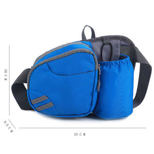 Riñonera táctica multifuncional impermeable grande para senderismo al aire libre, con cremallera, de poliéster BAGNEX, con forma de almohada - Product Image 2