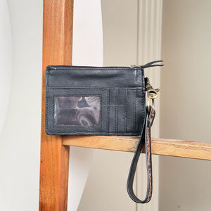 Monedero portátil con varias tarjetas, monedero de cuero mecanizado a mano para bolsa, tarjetero, billetera portátil corta de cuero de vaca genuino - Product Image 5