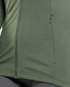 เสื้อแจ็คเก็ตโยคะสำหรับผู้หญิง เนื้อผ้านุ่ม ระบายอากาศได้ดี ซิปยาว คอตั้ง มีช่องสำหรับนิ้วโป้ง ทรงหลวม ใส่สบาย เหมาะสำหรับเดินทางและออกกำลังกาย - Product Image 5