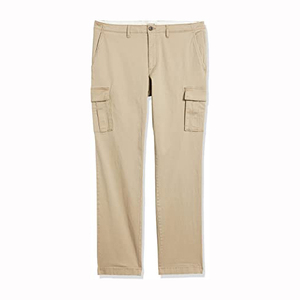 Stylish Men's Embroidered Casual Straight Cargo Pants Waterproof Breathable Soft Cotton Fabric <b>Large</b> Extra Pockets Work - Product Image 2