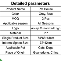 Abri pour animaux de compagnie isolé, surélevé, imperméable, en plastique, résistant aux intempéries, ventilé, pour cour, jardin, petits et moyens animaux, chats, chien, extérieur