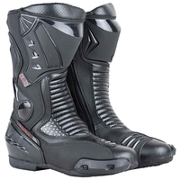 Chaussures de moto de sécurité avec protection de la cheville, personnalisables, en cuir durable, pour motards, été et hiver, imperméables, export