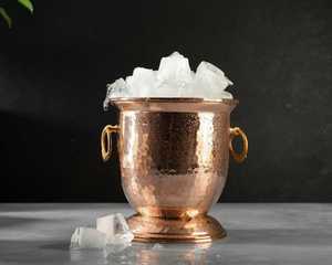 Vintage Metal Ice Bucket With Elephant Handles Classic <b>Bar</b> <b>Tool</b> Durable Style - Product Image 3