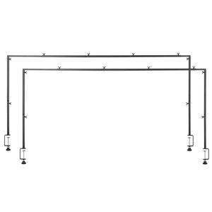 Supporti a barra per tavolo, regolabili da 13'-42" di altezza e 28'-98" di lunghezza, 2 pezzi, per arco da tavolo, arco per palloncini da matrimonio - Product Image 1
