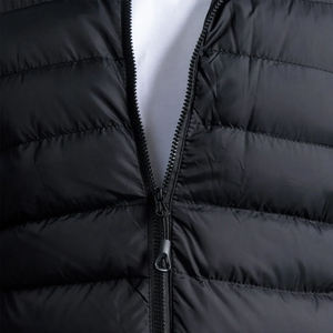 Wholesale Custom Formal Men's Hooded <b>Warm</b> <b>Waterproof</b> Safari <b>Jacket</b> with Front Logo Autumn Streetwear Stand Collar Nylon - Product Image 5