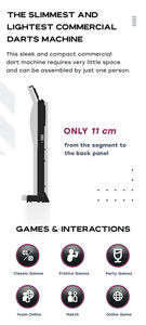 Máquina de dardos comercial máquina de dardos funciona con monedas con juego de APP - Product Image 6