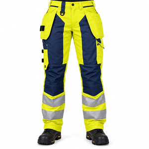 Pantalon de travail de sécurité en polyester unisexe, personnalisable avec logo, haute visibilité, certifié CE, détection d'aiguilles, décontracté et réfléchissant - Product Image 2