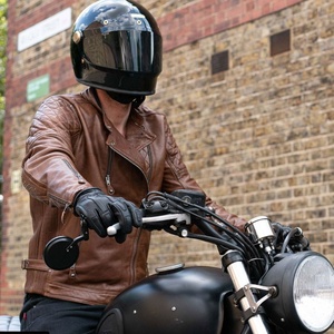Men Biker <b>Vintage</b> Motorcycle <b>Racer</b> Retro Moto Leather <b>Jacket</b> Real Genuine Leather Racing Motorbike <b>Jacket</b> - Product Image 6