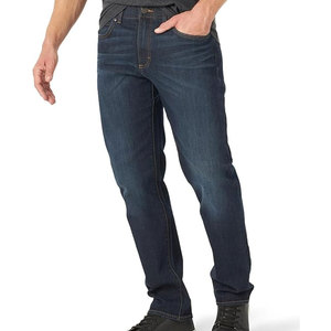 Jean slim décontracté pour homme, style urbain moderne, avec poches renforcées, poids moyen, 100 % coton respirant, écologique, hiver - Product Image 1