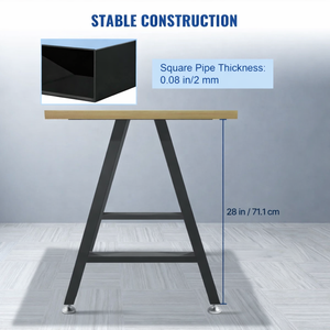 Industrial Heavy Duty Metal <b>Table</b> Base Square Leg Frame <b>for</b> <b>Dining</b> and Office <b>Tables</b> EDPTBL000 - Product Image 2